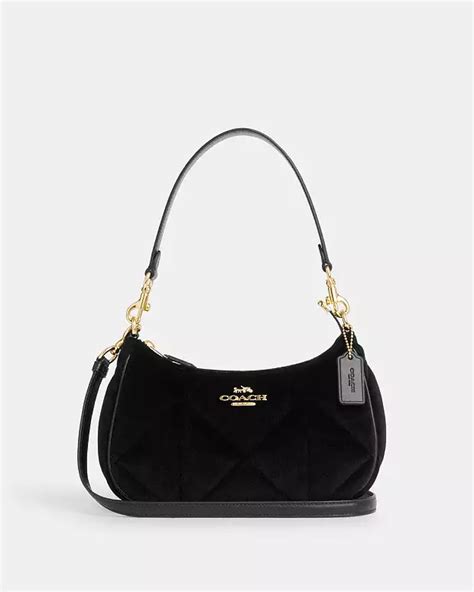 teri hobo coach bag|teri shoulder bag with quilting.